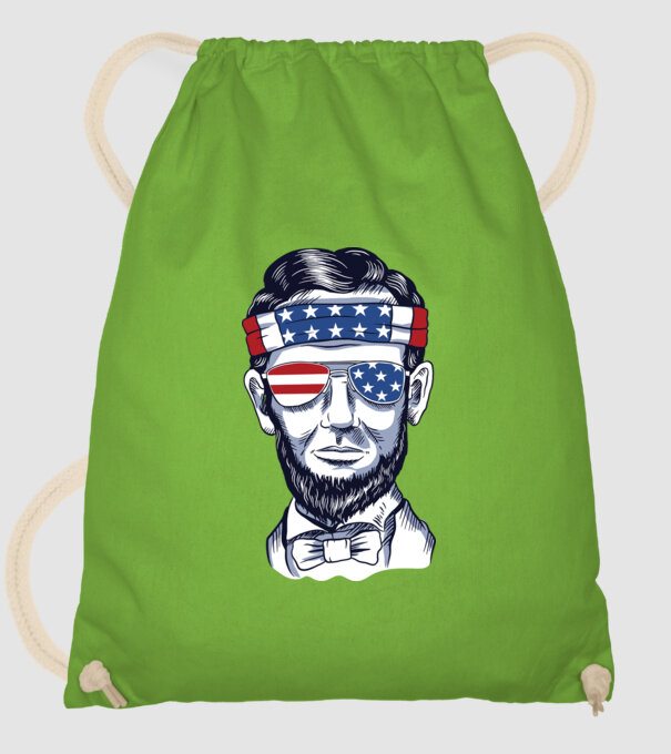 Lincoln USA model verde de măr pe tricou