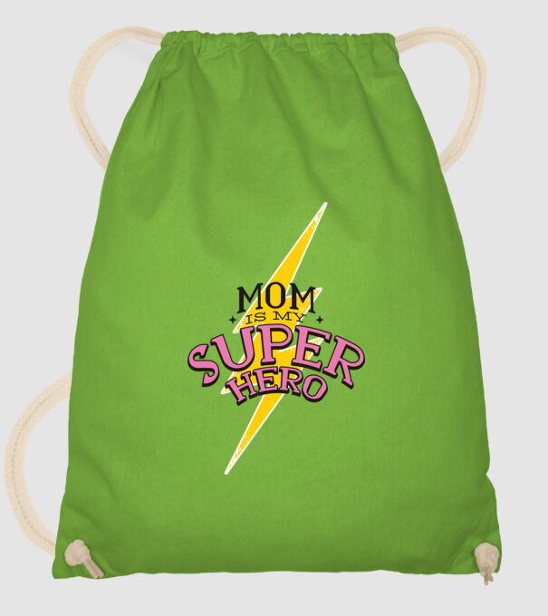 Mom is my Superhero tricou pentru mama model verde de măr pe tricou