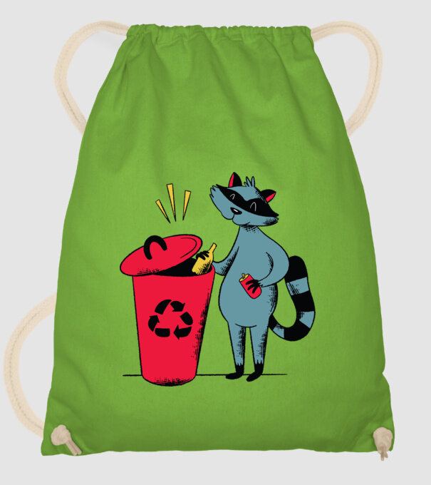 Reciclare Raton model verde de măr pe tricou