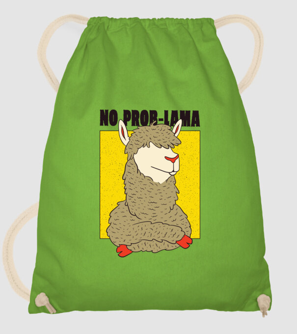 No Prob LLama - Lama model verde de măr pe tricou