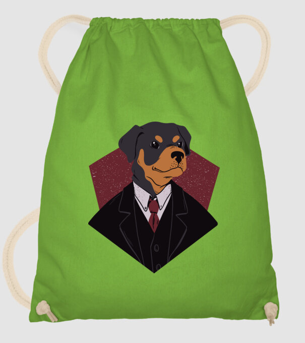 Câine în Costum model verde de măr pe tricou
