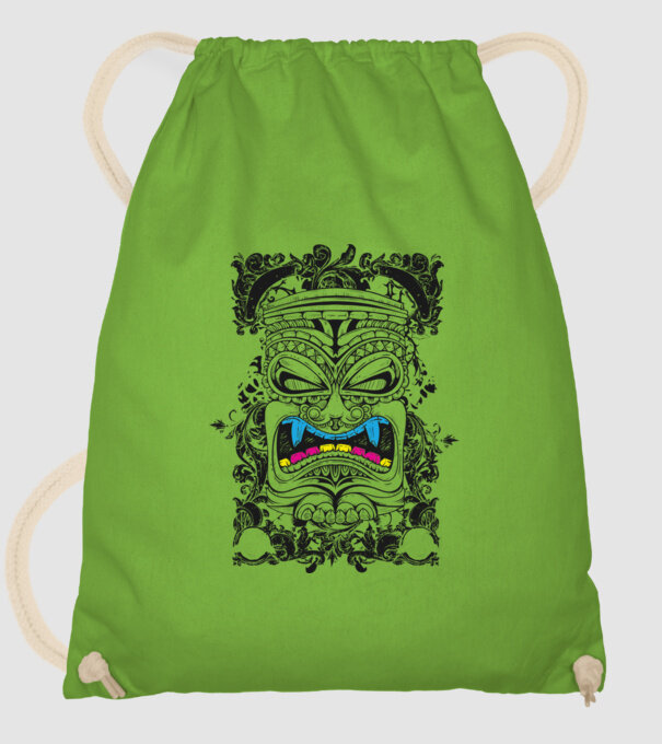 Stâlp totem antic model verde de măr pe tricou