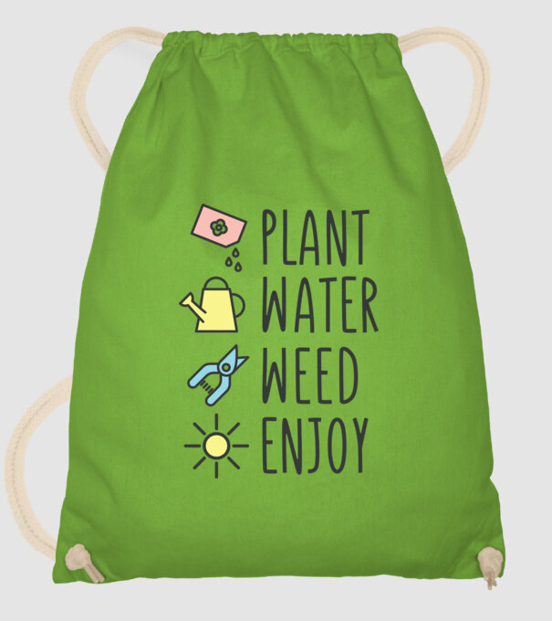 Plant Water Weed Enjoy model verde de măr pe tricou