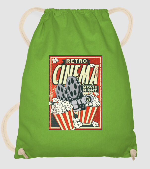 Afiș cinema retro model verde de măr pe tricou