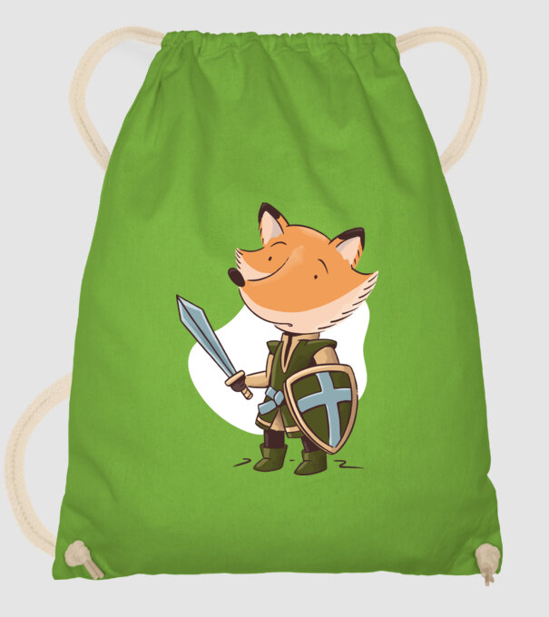 Vulpe Cavaler model verde de măr pe tricou