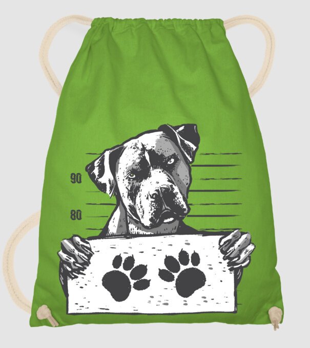 Staffordshire Terrier Închisoare model verde de măr pe tricou