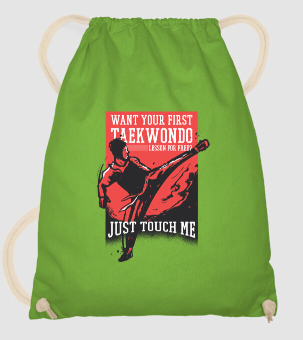 Lecție de Taekwondo model verde de măr pe tricou