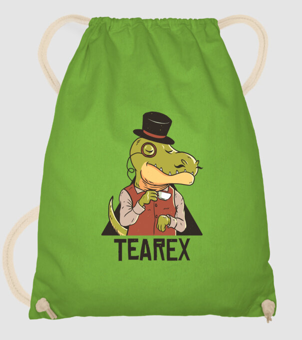 Tea Rex dinozaur cu ceai model verde de măr pe tricou