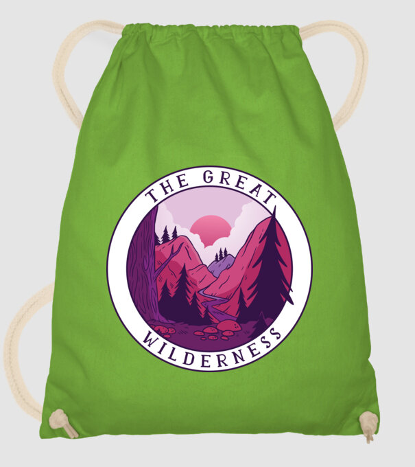 The Great Wilderness model verde de măr pe tricou