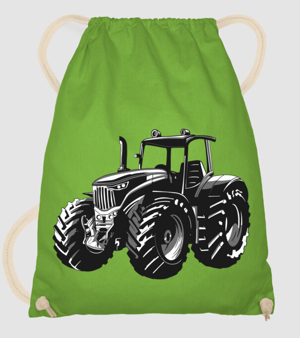 Tractor model verde de măr pe tricou