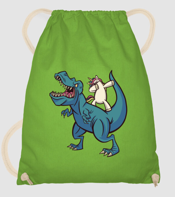 Unicorn DAB T-rex model verde de măr pe tricou