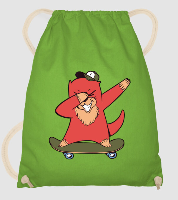 Vidră DAB model verde de măr pe tricou