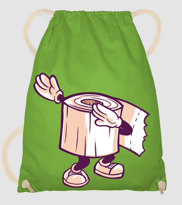 Hârtie igienică DAB model verde de măr pe tricou