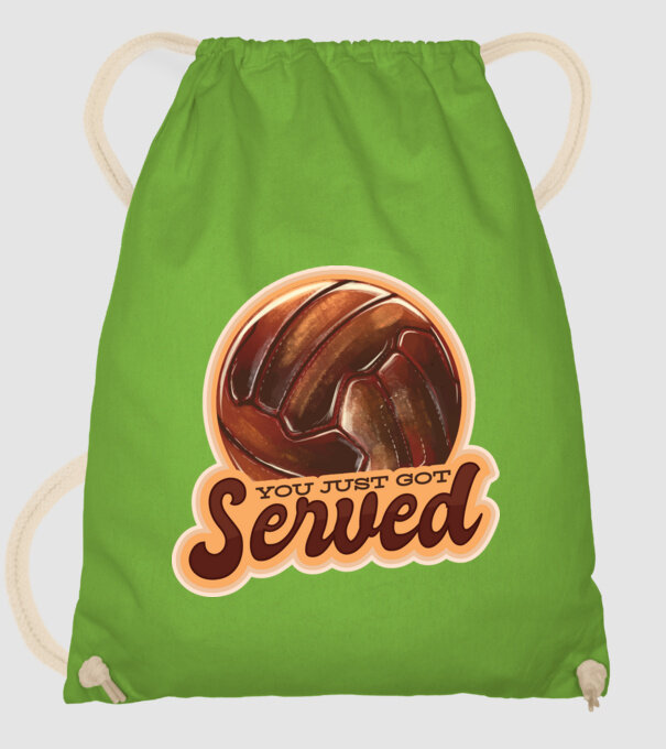 You just got served - volei model verde de măr pe tricou
