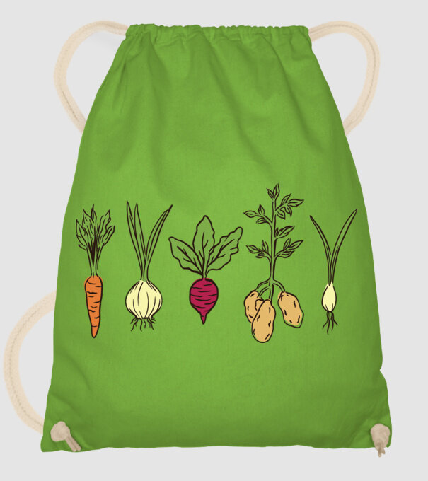 Legume model verde de măr pe tricou