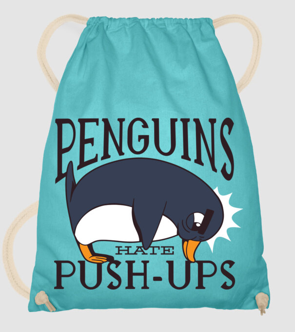 Pinguinii urăsc flotările model turcoaz pe tricou