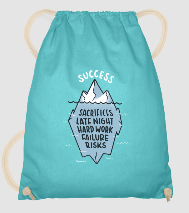 Succesul este doar vârful icebergului model turcoaz pe tricou