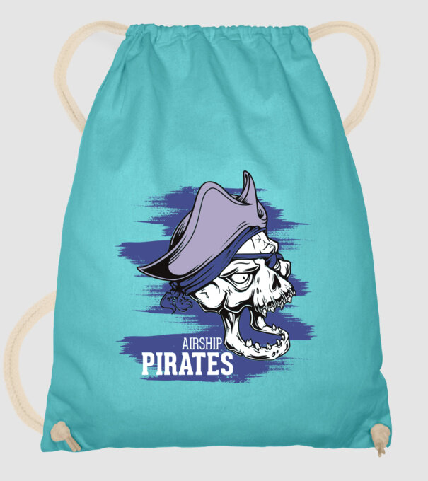 Airship Pirates 2 - Pirat model turcoaz pe tricou