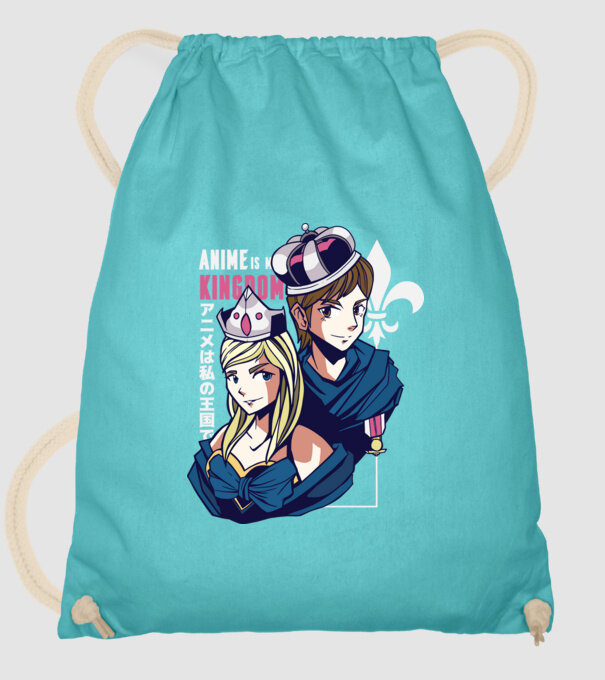 Anime este Regatul meu model turcoaz pe tricou
