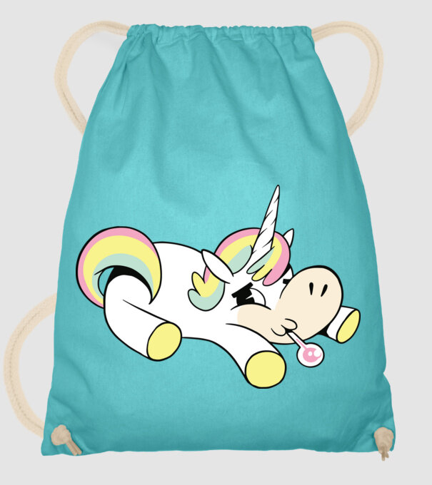 Unicorn bolnav model turcoaz pe tricou
