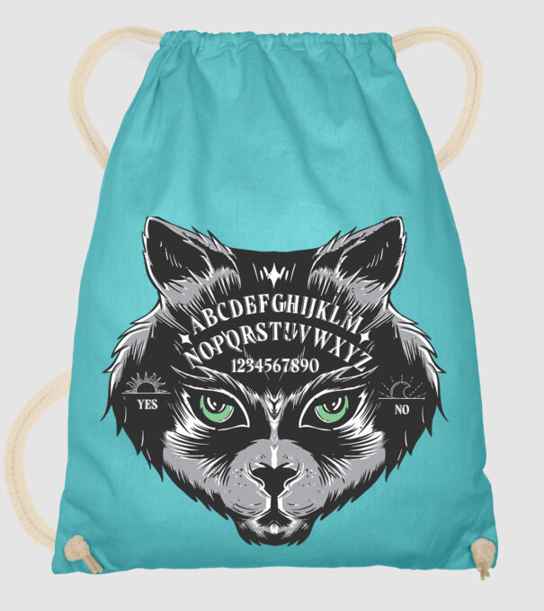 cap pisică joc de aventură model turcoaz pe tricou