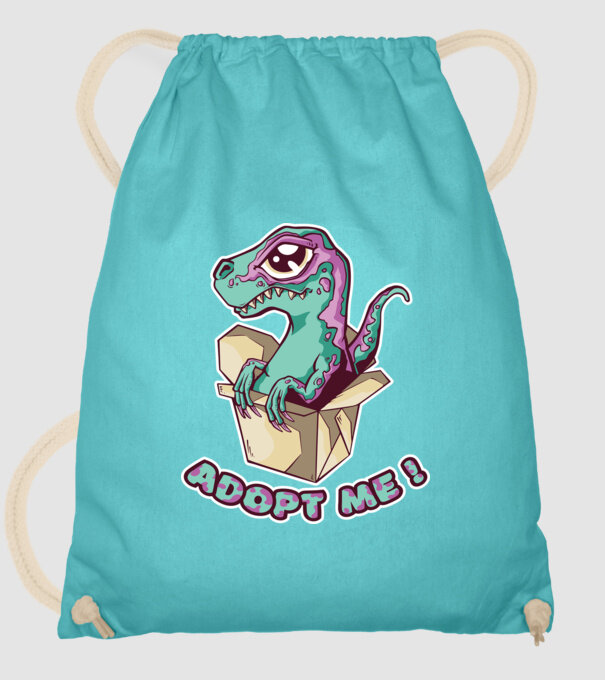 Raptor drăguț model turcoaz pe tricou