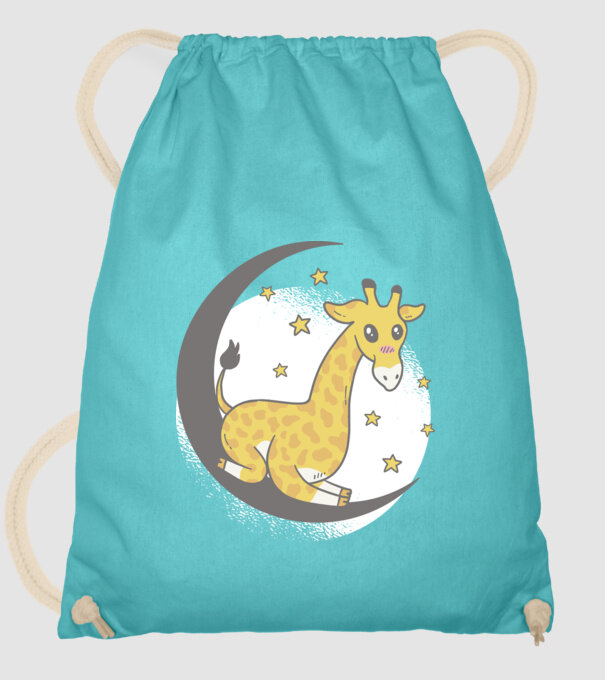 Girafă drăguță model turcoaz pe tricou