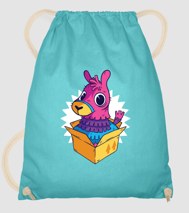 Fortnite Llama model turcoaz pe tricou