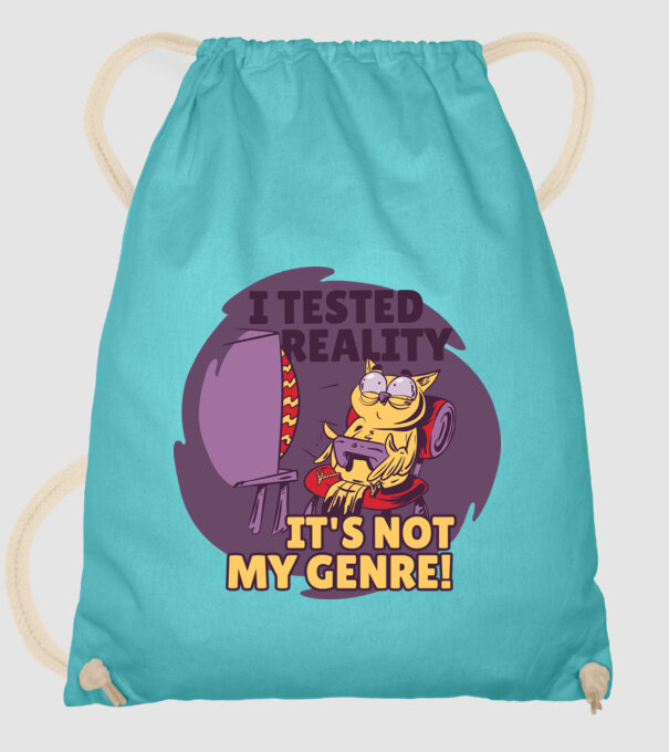 Bufnița Gamer model turcoaz pe tricou