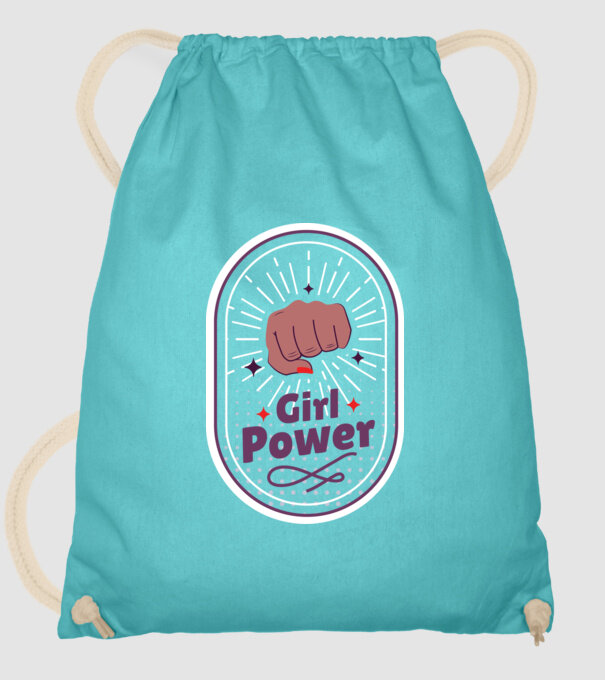 Girl Power Ziua Femeii model turcoaz pe tricou