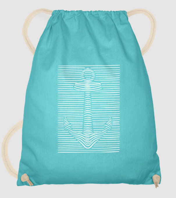 Linii Ancoră model turcoaz pe tricou