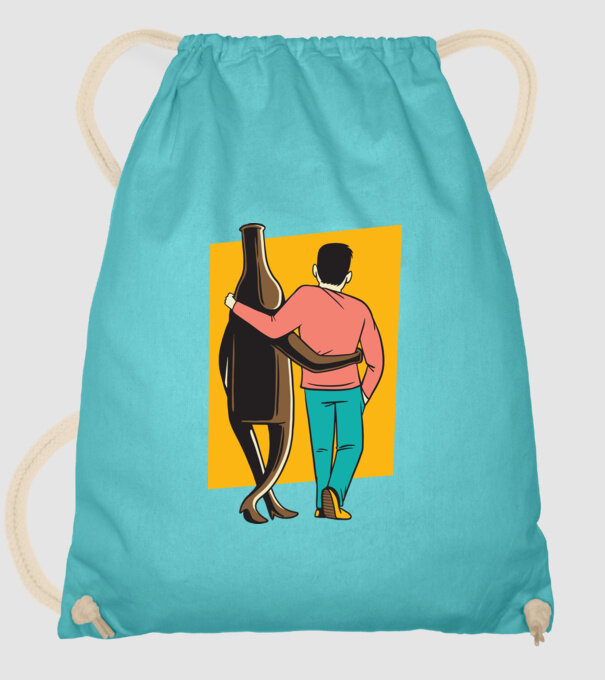 Amici de pahar model turcoaz pe tricou