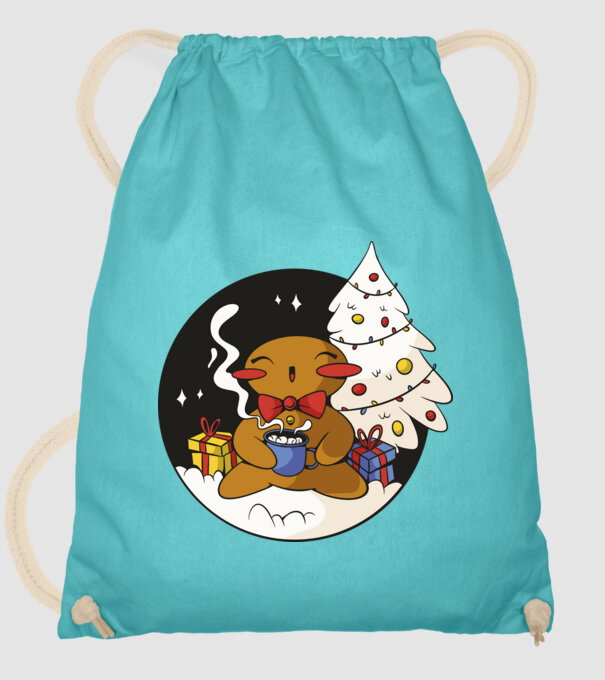 Turtă dulce de Crăciun model turcoaz pe tricou