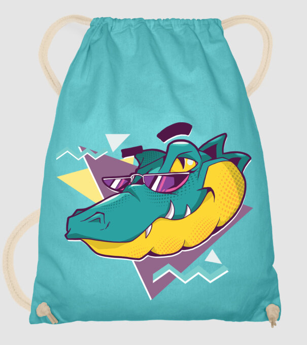 Aligator cool model turcoaz pe tricou