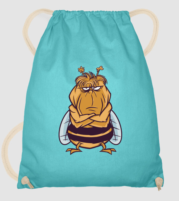 Albină Supărată model turcoaz pe tricou