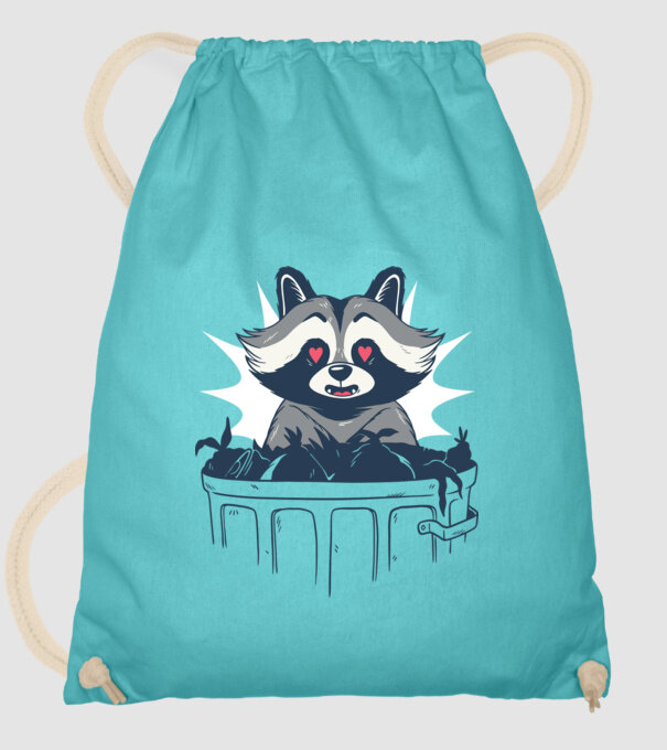 Raton model turcoaz pe tricou