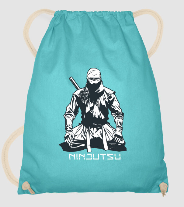 Ninja model turcoaz pe tricou