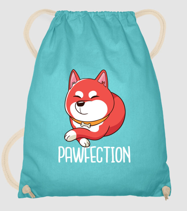 Pawfection Shiba Perfect model turcoaz pe tricou