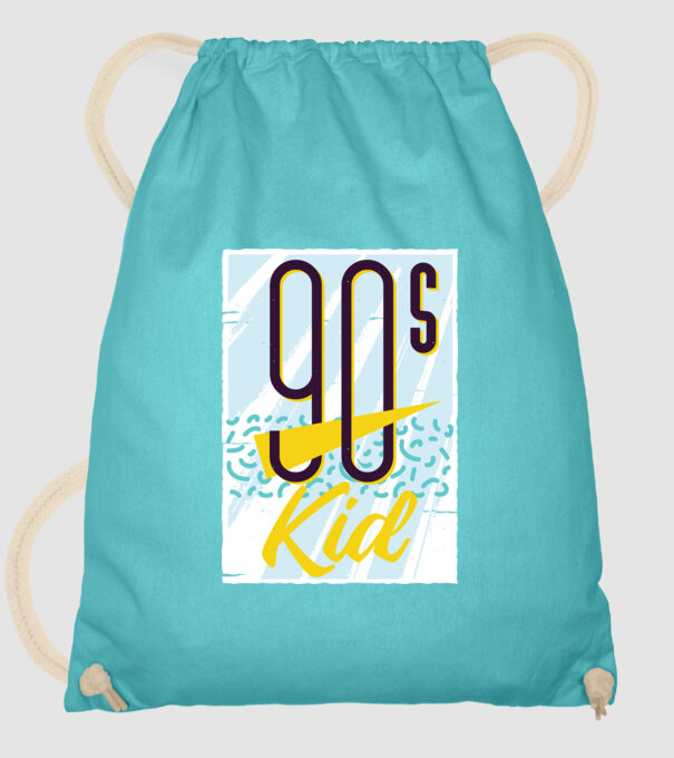 Retro 90s Kid model turcoaz pe tricou