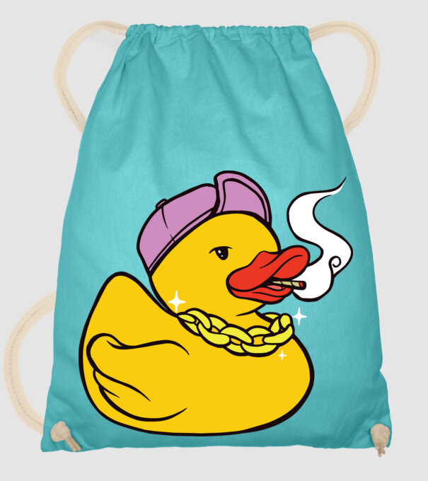 rățușcă de cauciuc Smoker model turcoaz pe tricou