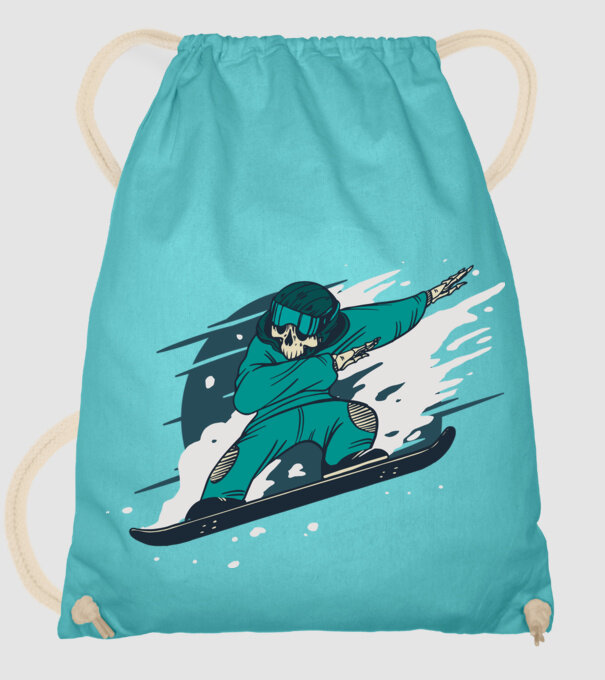 Schelet Snowboard DAB model turcoaz pe tricou