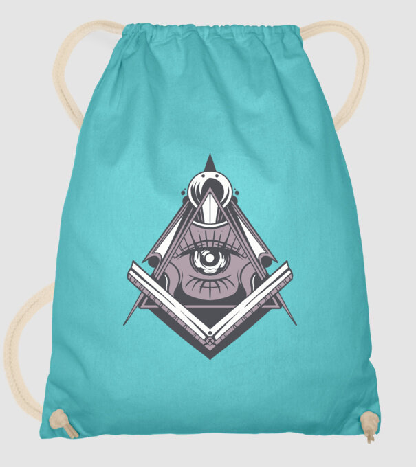 Masoni Illuminati model turcoaz pe tricou