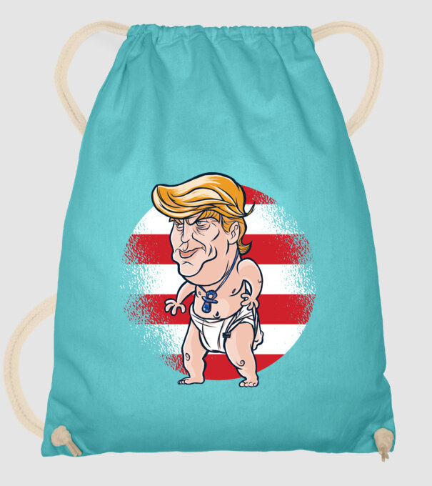 Trump Baby tricou amuzant model turcoaz pe tricou