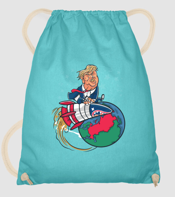 Trump bombă model turcoaz pe tricou
