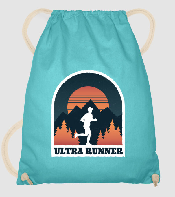 Ultra Runner Tricou alergare model turcoaz pe tricou