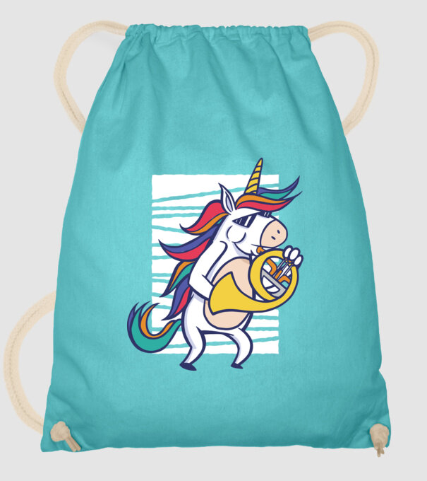 Unicorn Corn model turcoaz pe tricou