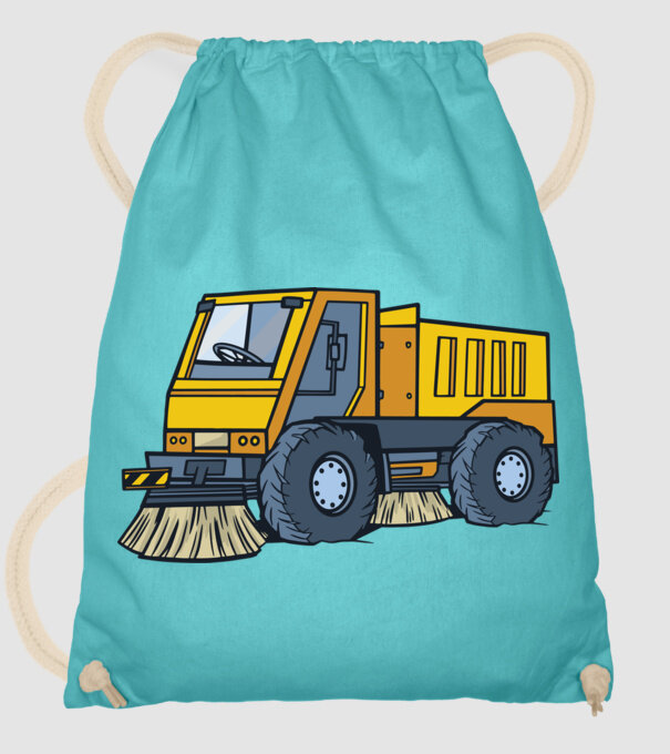 Camion spălare străzi model turcoaz pe tricou