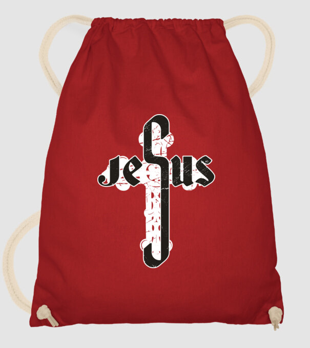 Iisus Cruce model roșu pe tricou