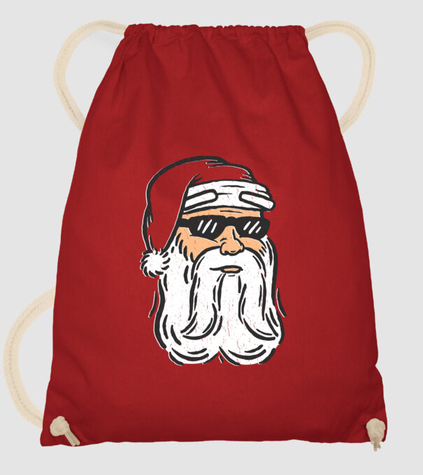 Cap Moș Crăciun model roșu pe tricou