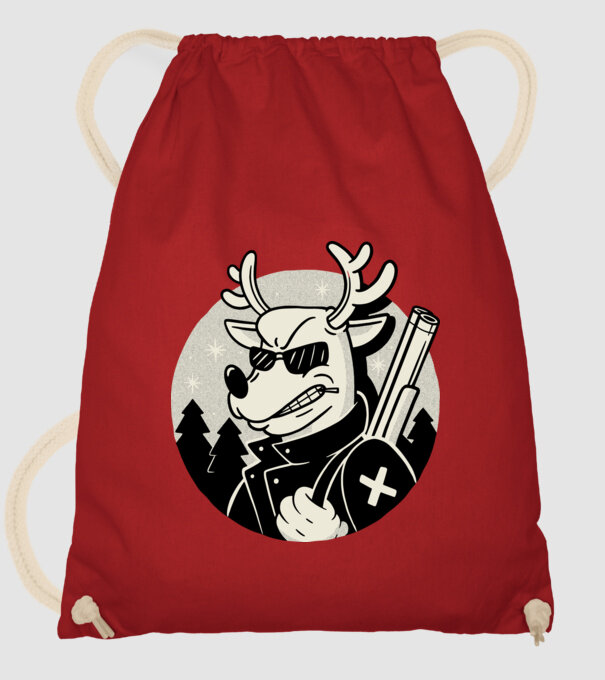 Rudolf Vânătorul model roșu pe tricou